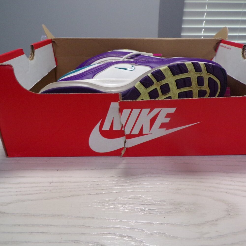 Nike Air Max 97 Easter 2020 White/Voltage Purple/Teal Womens Sz 8.5 CI7388-101 - Picture 11 of 11